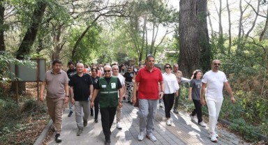 Sağlıklı yaşama dikkat çekmek için yürüyüş düzenlendi