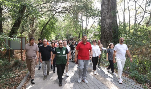Sağlıklı yaşama dikkat çekmek için yürüyüş düzenlendi