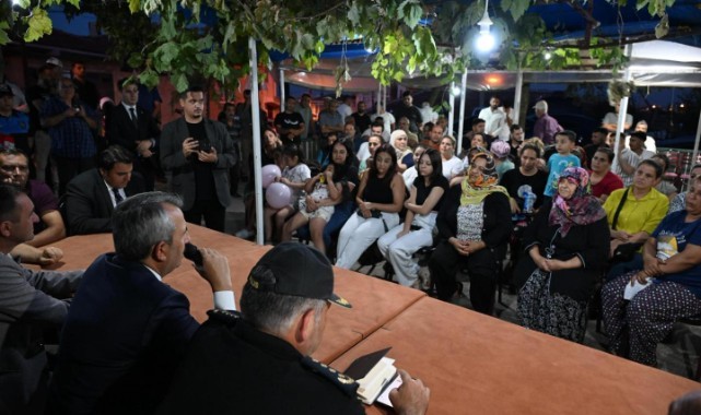 Vali Sezer vatandaşlarla bir araya geldi