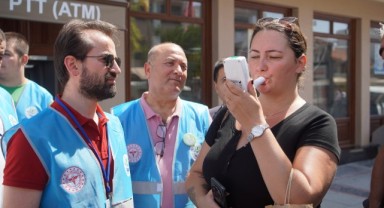 Vatandaşların karbonmonoksit değeri ölçüldü