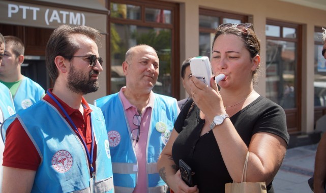 Vatandaşların karbonmonoksit değeri ölçüldü