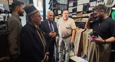 Yılın Ahisi Feridun Kemallarlı esnafı ziyaret etti