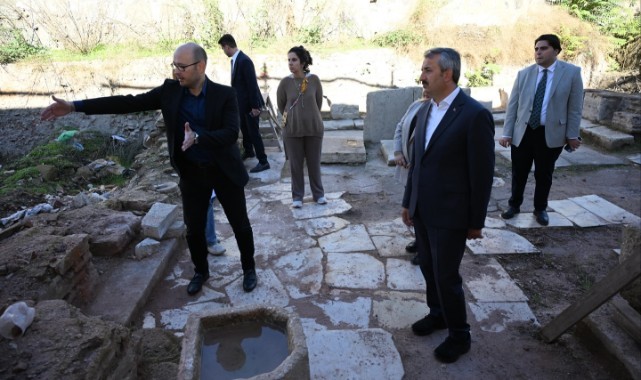 Gazi Mihal Hamamı'nda çalışmalar devam ediyor