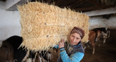 Gelin geldiği köyde devlet desteğiyle sürü sahibi oldu