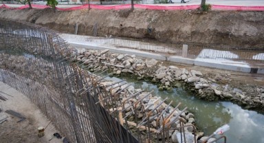 Kırkkavak deresi ıslah çalışmaları yerinde incelendi