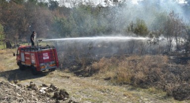 Lüleburgaz'da çıkan yangın söndürüldü