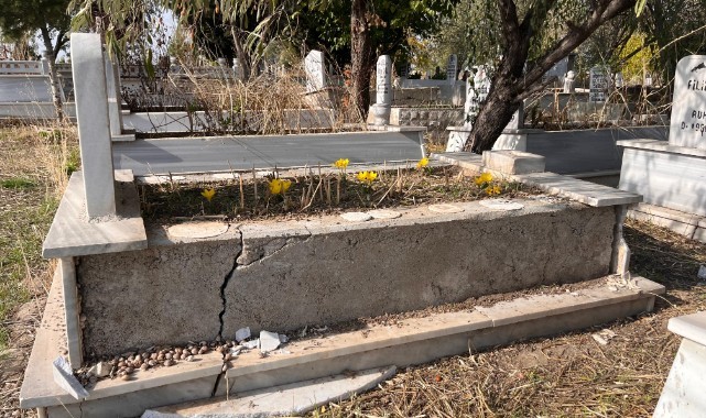 Mezarlıktan çaldığı mermerleri evinde kullandığı öne sürülen şüpheli yakalandı