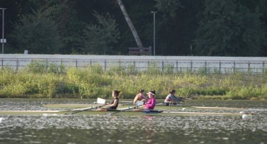 Sporcular Meriç Nehri'ndeki yarışlar için son antrenmanını yaptı