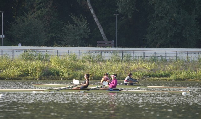 Sporcular Meriç Nehri'ndeki yarışlar için son antrenmanını yaptı