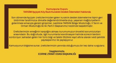 TARSİM kuraklık desteği için girişimler başlatıldı