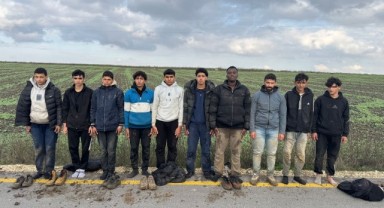 10 düzensiz göçmen yakalandı