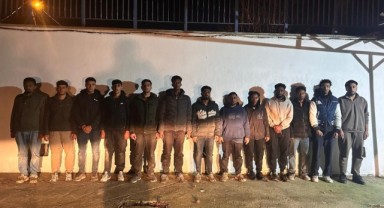 16 düzensiz göçmen yakalandı