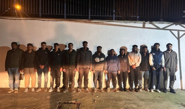 16 düzensiz göçmen yakalandı