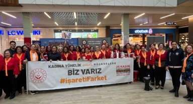 AVM’de kadına yönelik şiddete karşı etkinlik