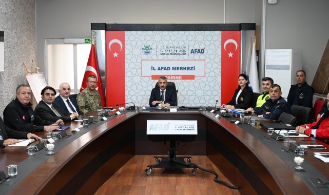 Edirne Afet Müdahale Planı Toplantısı