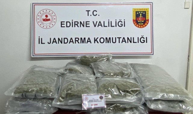 Edirne’de 10 ayda 6 tondan fazla uyuşturucu yakalandı