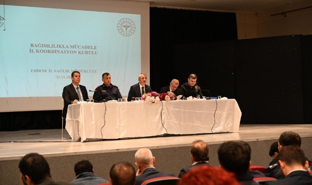 Edirne genelinde uyuşturucuyla mücadele seferberliği başlatıldı