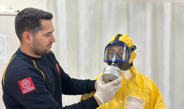 Kırklareli Eğitim ve Araştırma Hastanesinde KBRN tatbikatı