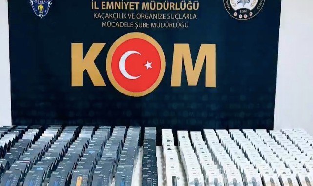 Polis operasyonunda 500 kaçak elektronik sigara ele geçirildi