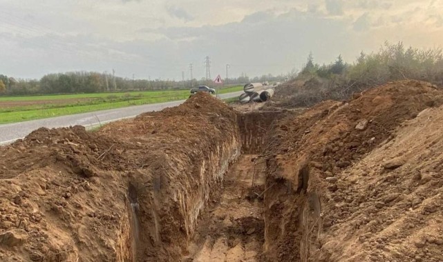 Süloğlu Barajı isale hattında çalışmalar sürüyor