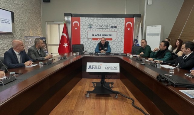 Ulusal Düzey Afet Tatbikatı öncesi toplantı