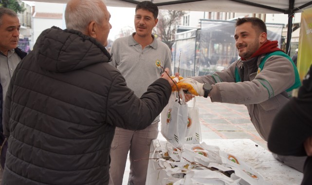 Vatandaşlara ıhlamur fidanı dağıtıldı