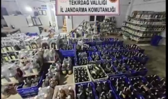 91 bin litre kaçak içki ele geçirildi