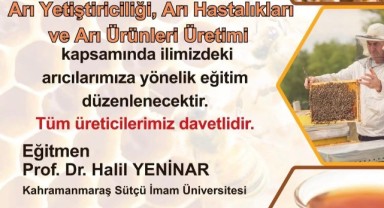 Arı hastalıkları ve ürün üretimi eğitimi düzenlenecek