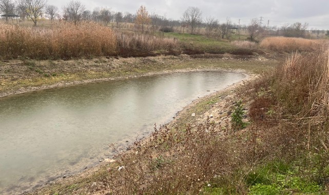 Hayrabolu Göleti'nde su seviyesi düştü
