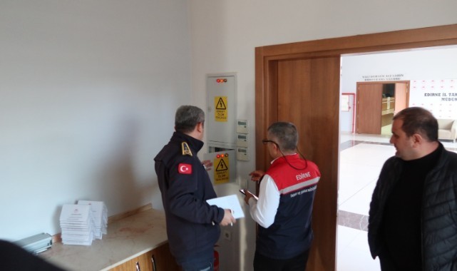 İl Tarım ve Orman Müdürlüğü'nde yangın denetimi