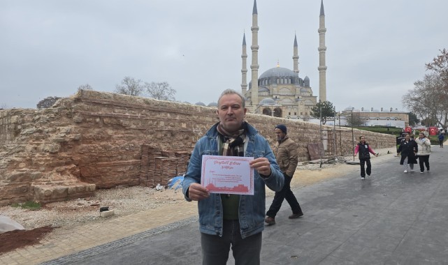 Payitaht Edirne Sertifikası 8 yıldır kente gelen ziyaretçilere veriliyor