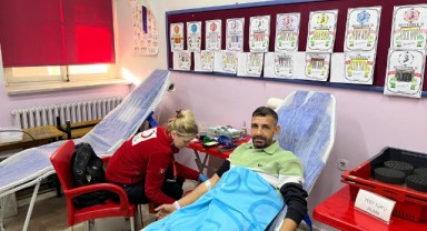 Şehit Asım İlkokulu’ndaki kan bağışı