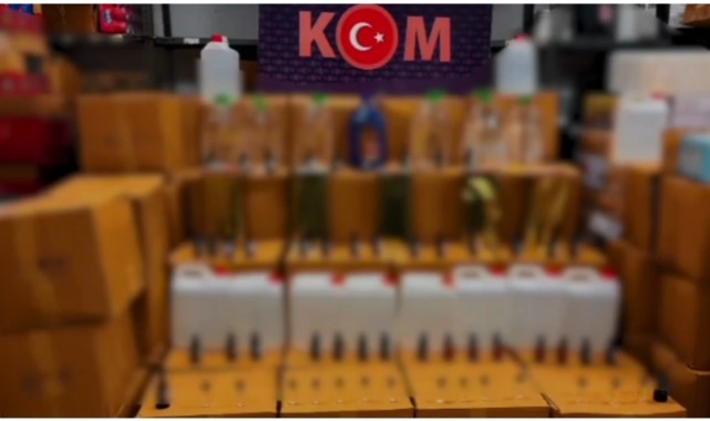 Yılbaşı öncesi kaçak alkol operasyonu