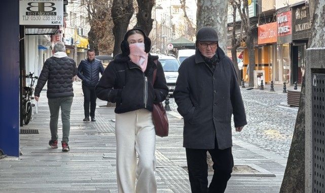 Edirne’de soğuk hava hakim oluyor
