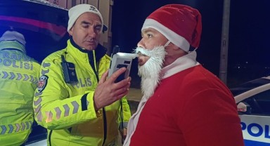 Edirne Polisi sahada, Noel Baba denetimde