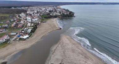 Kırklareli'nde Mert Gölü yeniden denizle birleşti