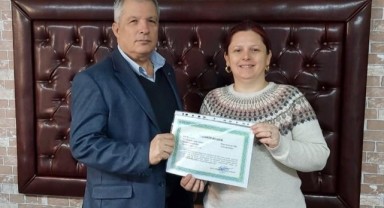 Kursiyerler el emeği ürünlerini sergiledi