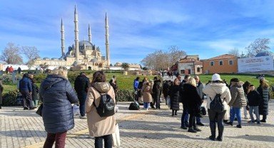 Selimiye Meydanı'nda Turist Yoğunluğu