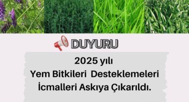 Üreticiler için askı süreci: yem bitkileri icmalleri yayınlandı