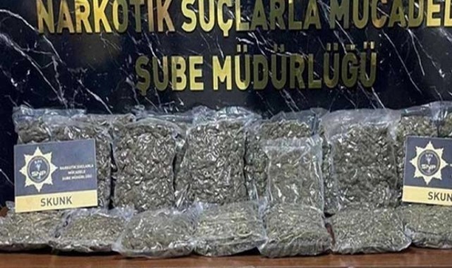 40 kilogram skunk ele geçirildi: 3 şüpheli gözaltına alındı
