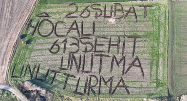 Çiftçiden hocalı için anlamlı anma