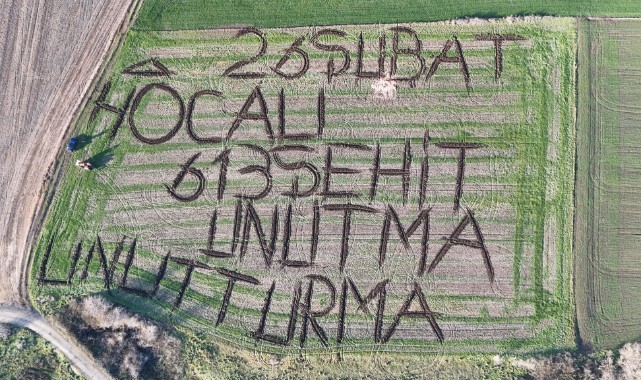 Çiftçiden hocalı için anlamlı anma