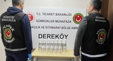 Dereköy Sınır Kapısı'nda 10 kilogram likit esrar ele geçirildi