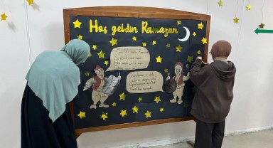 Edirne’de öğrenciler okulda Ramazan Sokağı oluşturdu