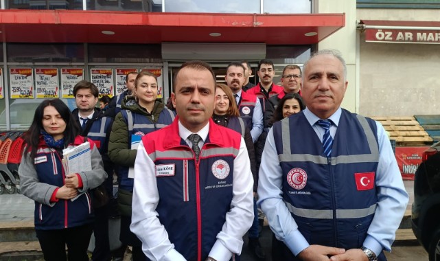 Edirne’de Ramazan öncesi zincir marketlerde denetim yapıldı