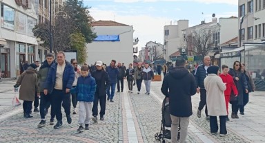 Güneşli hava Edirne’de hafta sonu yoğunluğunu artırdı
