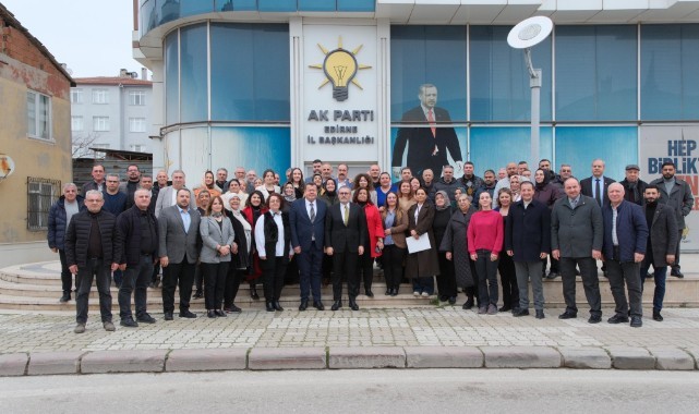 Mahir Ünal’dan AK Parti Edirne teşkilatına ziyaret