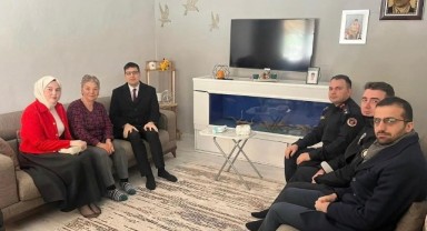 Şehit aileleri Süloğlu’nda kandil gecesinde ziyaret edildi