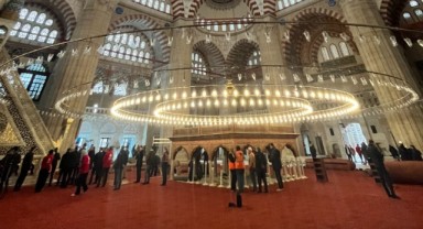 Selimiye Camii’nde restorasyon süreci tamamlanıyor