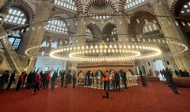 Selimiye Camii’nde restorasyon süreci tamamlanıyor